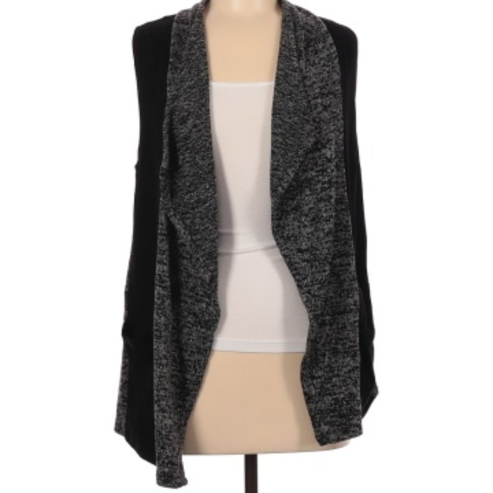 Dex Cardigan Style Layering Vest Black and Grey XS - Picture 2 of 9